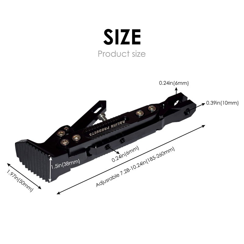 Feiteplus CNC Motorcycle Adjustable Side Parking Foot Support Aluminum alloy Motorbike Sides Kickstand For Scooter Electric Dit Pit Bike - Image 4